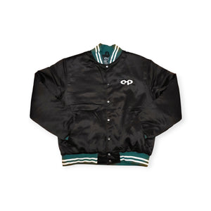 CMP THE INTERN BLACK BASEBALL JACKET