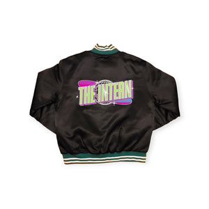 CMP THE INTERN BLACK BASEBALL JACKET