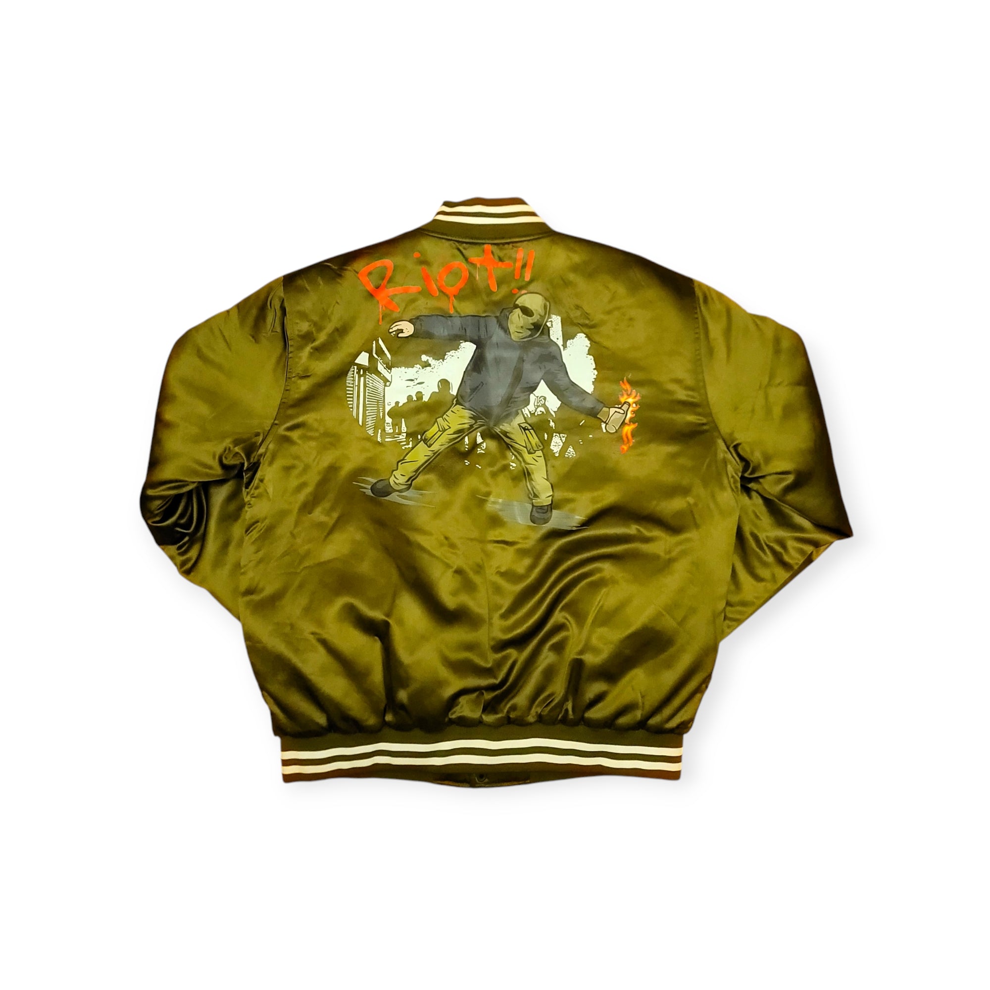 CMP RIOT OLIVE GREEN BASEBALL JACKET