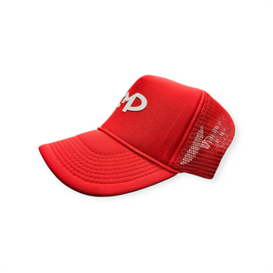 CMP Trucker SnapBack Hat Red and White