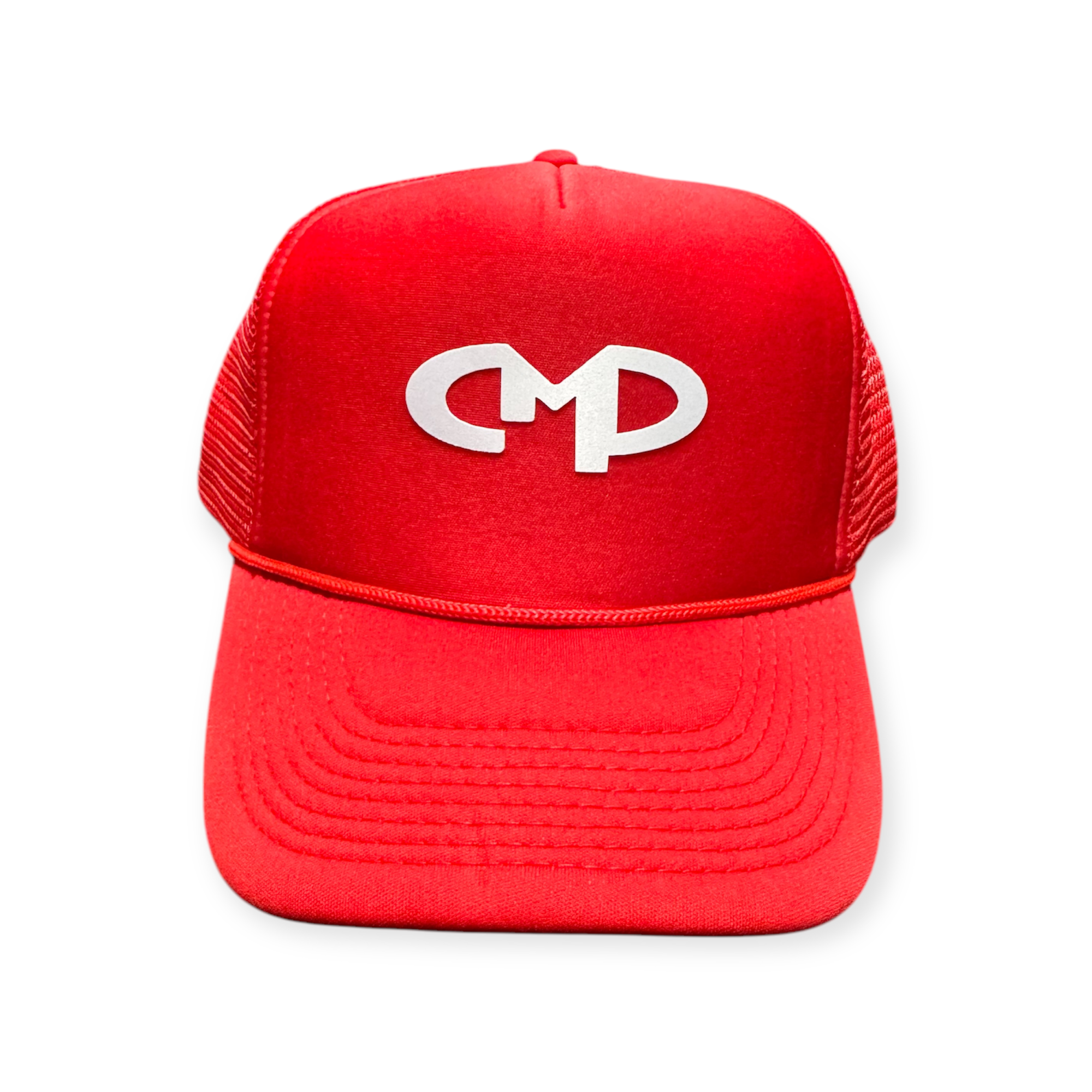 CMP Trucker SnapBack Hat Red and White