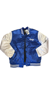 CMP Baseball Varsity Royal Blue and White Motorsport Jacket