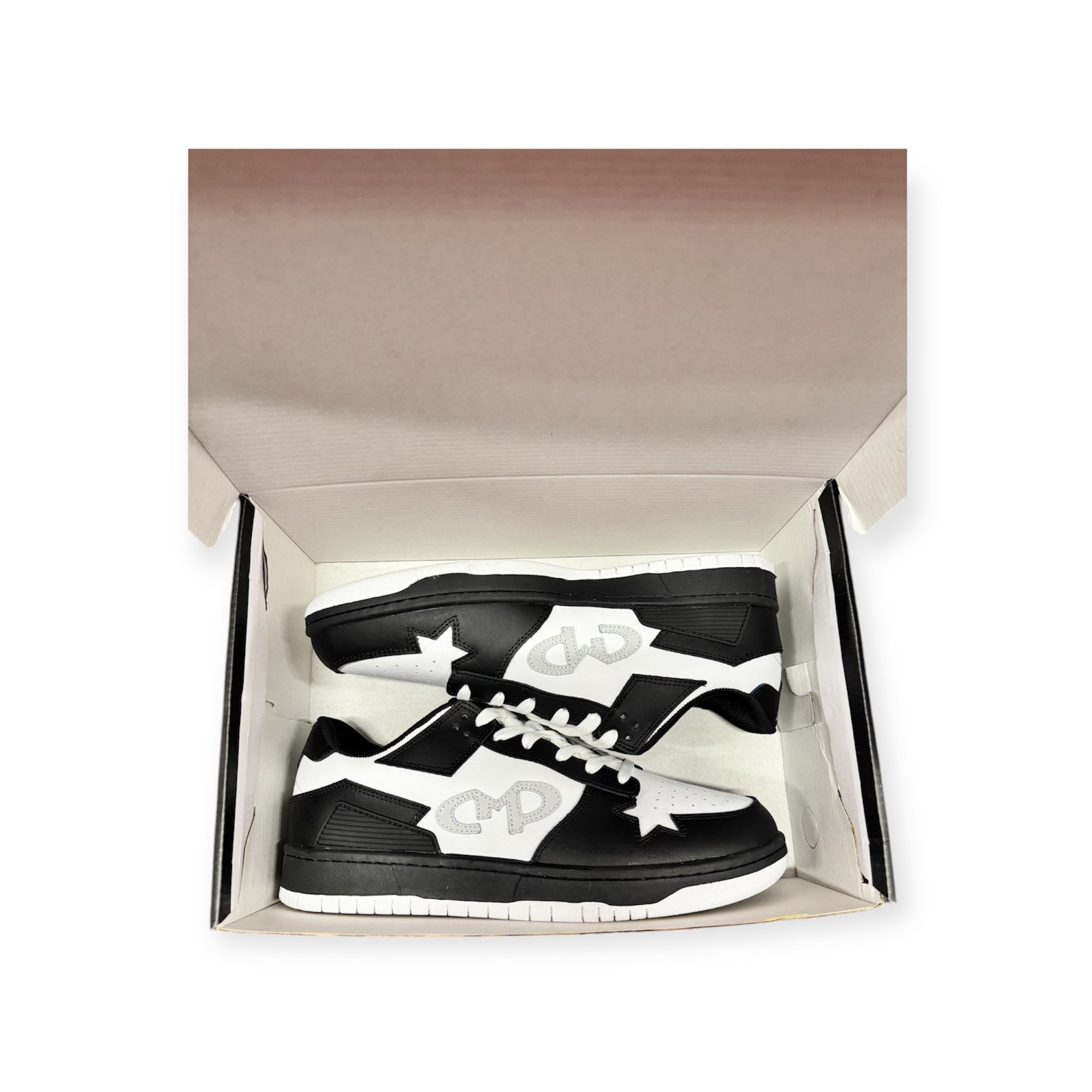 CMP LOW RETRO SNEAKERS ( BLACK WHITE AND GREY ) UNISEX