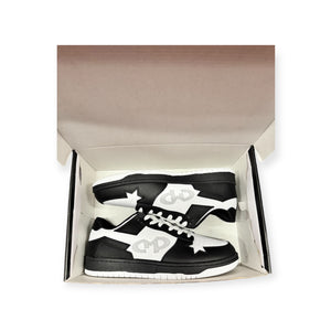 CMP LOW RETRO SNEAKERS ( BLACK WHITE AND GREY ) UNISEX