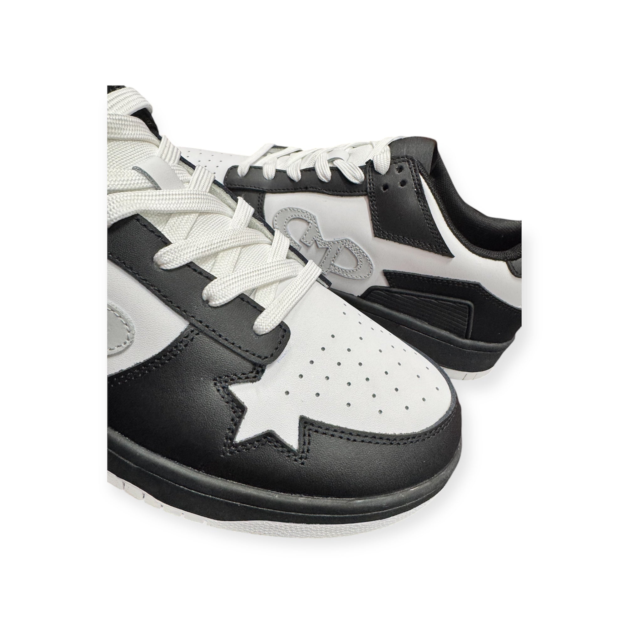 CMP LOW RETRO SNEAKERS ( BLACK WHITE AND GREY ) UNISEX
