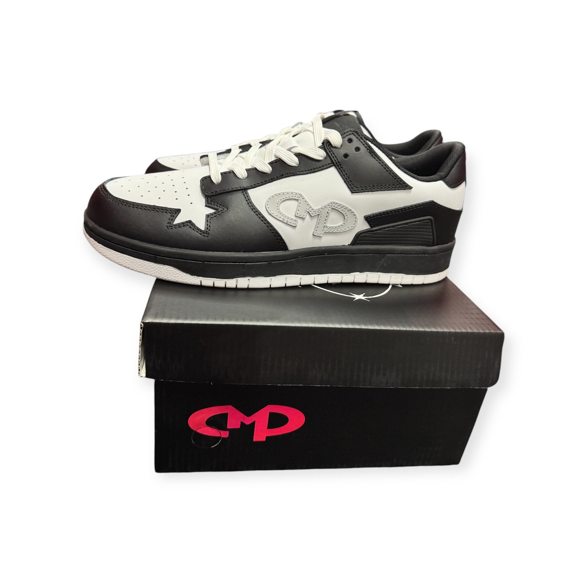 CMP LOW RETRO SNEAKERS ( BLACK WHITE AND GREY ) UNISEX