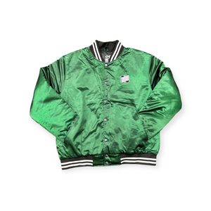 CMP ONE RELIGION METALLIC GREEN BASEBALL JACKET